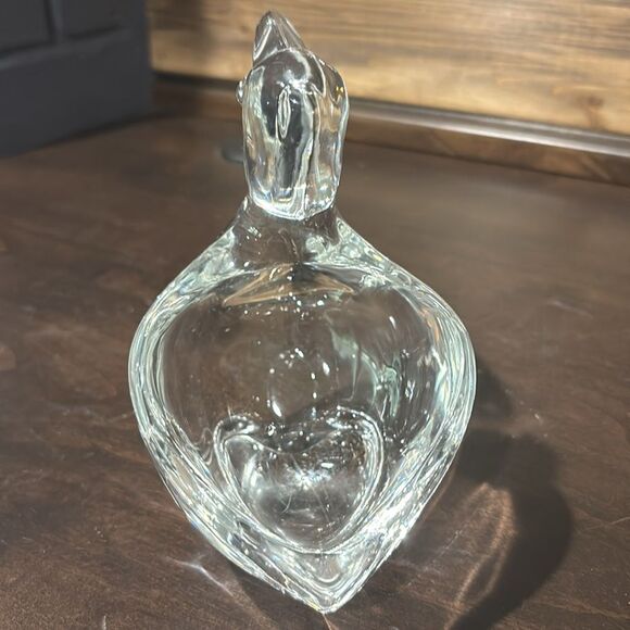 Vintage Pelican Lead Crystal Catch All Candy Dish Trinket Holder - Picture 6 of 7